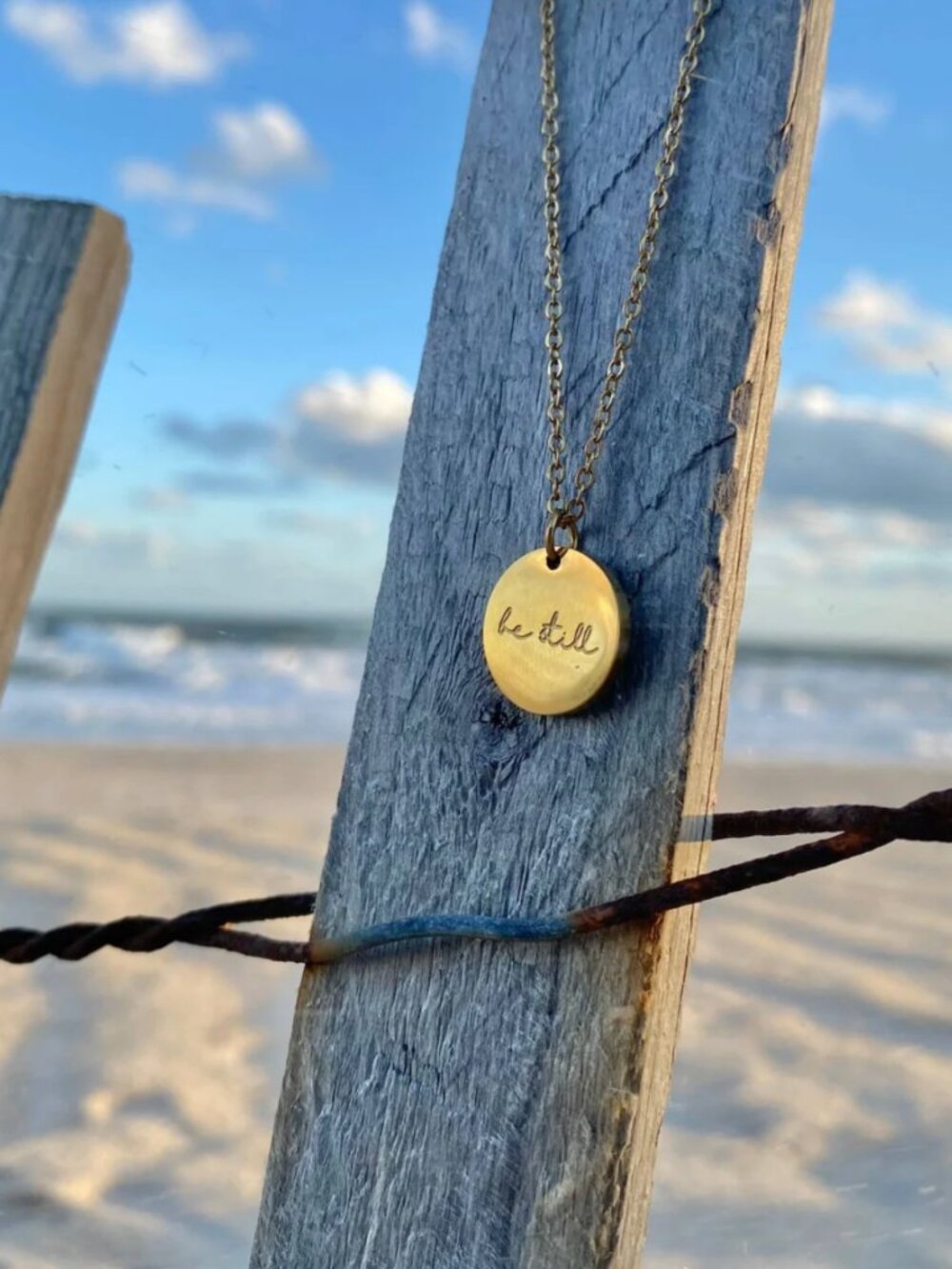 “Be Still, And Know That I Am God” Psalm 46:10 - Stainless Steel Necklace